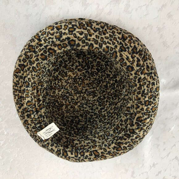 Cheetah Print Colombino Headwear Roll-Up Brim Hat - Picture 3 of 5